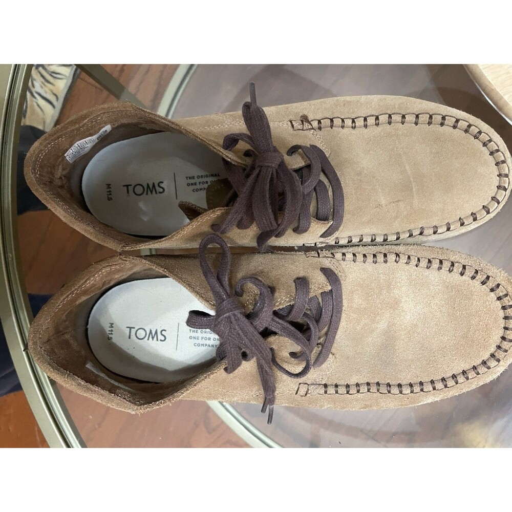 Tom’s Men’s Chukka Suede Brown Size 11.5